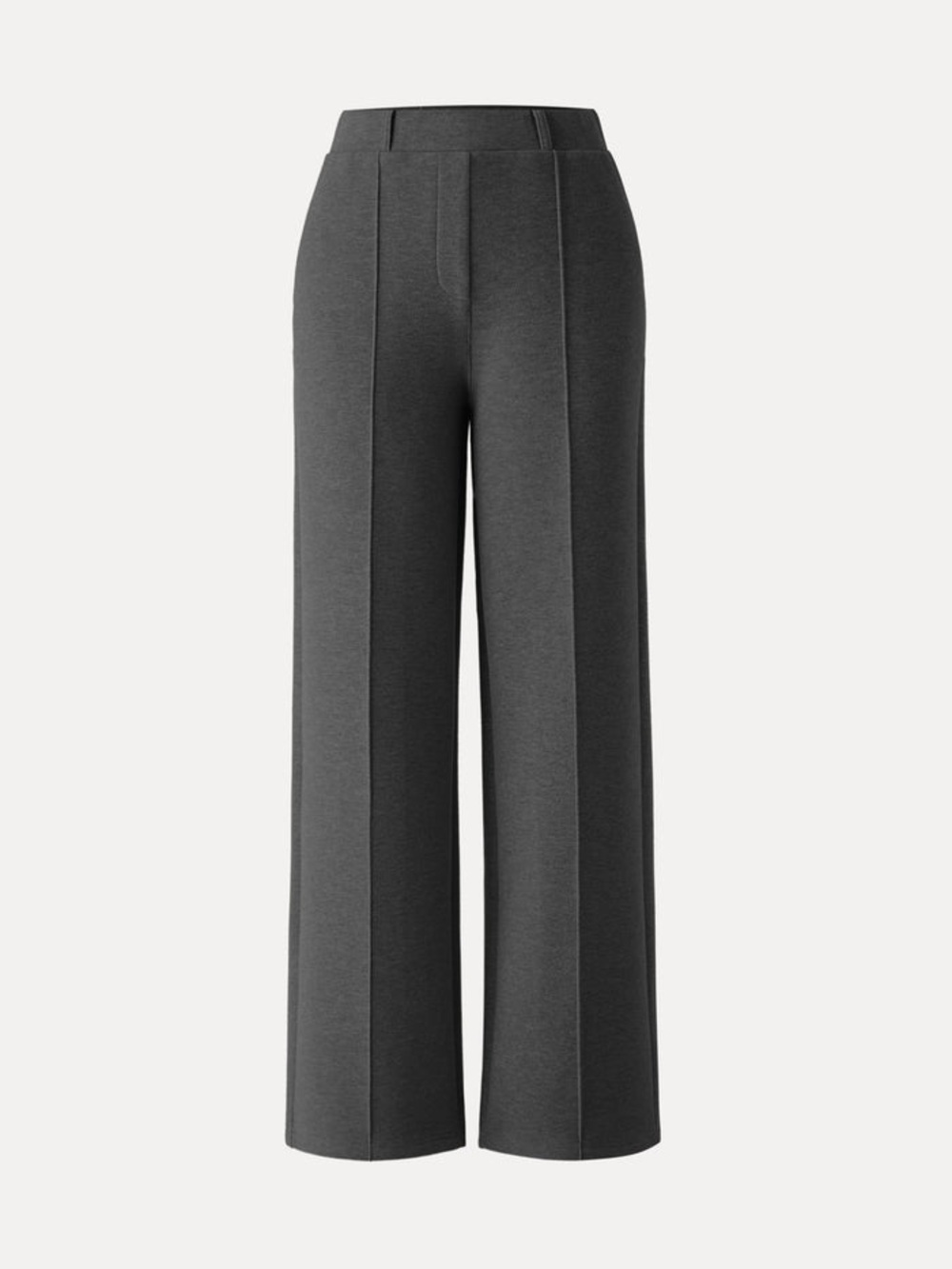 OGL FuzzLuxe High Waisted Straight Leg Pull On Pant in Deep Grey size Medium NWT